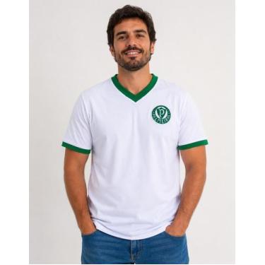 Imagem de Camisa Palmeiras Retro 1960 Escudo Bordado Oficial Betel - - Betel Spo