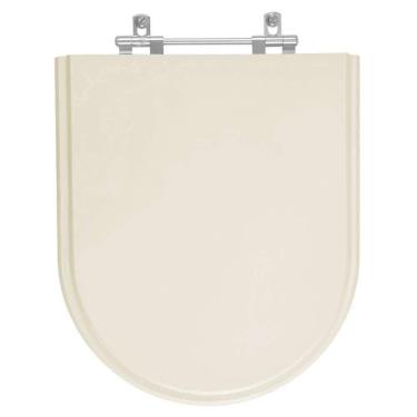 Imagem de Assento Sanitário Firenze para Bacia Icasa 6LPF Alongado MDF Fechamento Convencional Bege Pontto