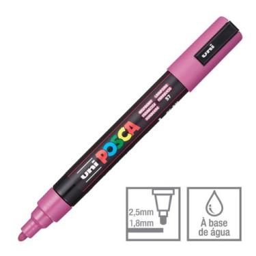 Imagem de Caneta Posca Marcador Uni-Ball PC-5M Framboesa 57 - Uni Ball
