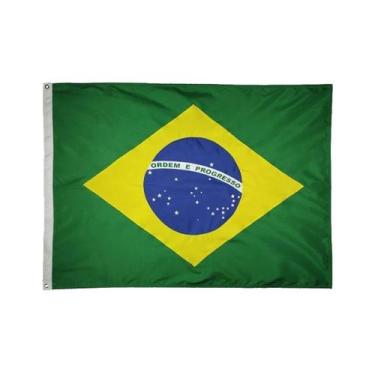 Imagem de Bandeira Oficial do Brasil 90x1,28m Dupla Face 2 Panos - BC ARTS ESPOR