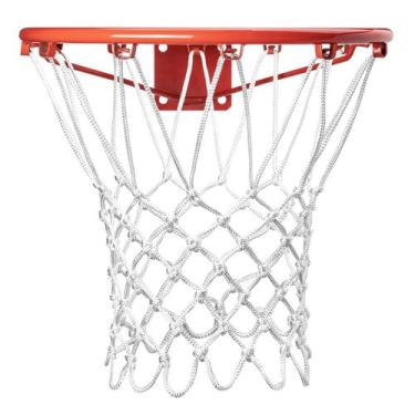 Imagem de Rede de Basquete DDVLG 12 Laços Branca - Alta Resistência para Uso Ext