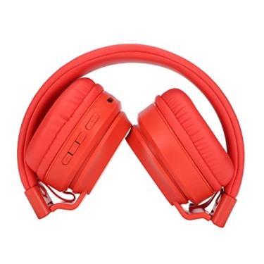 Imagem de Fone de ouvido sem fio, fone de ouvido Bluetooth dobrável para crianças para aulas on-line(vermelho)