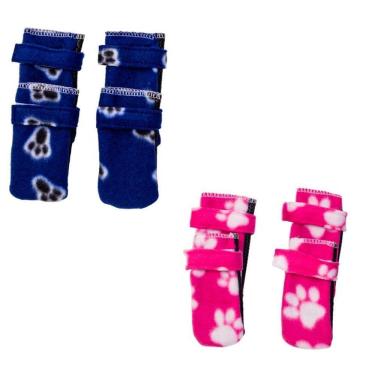 Imagem de Kit 2 Sapatos Para Cachorro - Azul E Rosa M