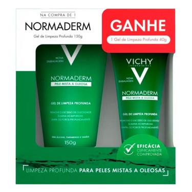 Imagem de Normaderm Vichy Gel de Limpeza Profunda Facial 150g e Ganhe Gel Limpeza Profunda 40g