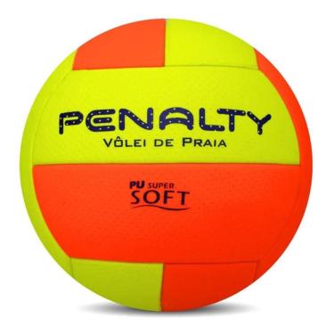 Imagem de Bola de Vôlei de Praia Penalty XXI - Laranja e Amarela