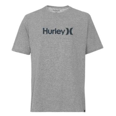 Imagem de Camiseta Hurley Silk Oeo Solid Mescla Cinza