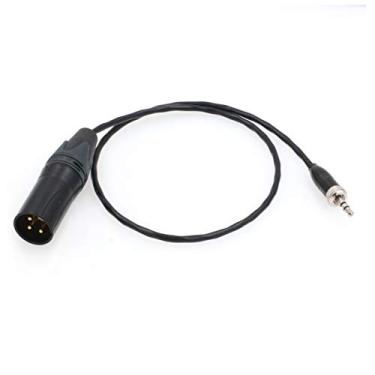 Imagem de SZRMCC trava 3,5 mm TRS plugue para XLR 3 pinos macho cabo de microfone para Sony UWP-D Series Transmissor sem fio