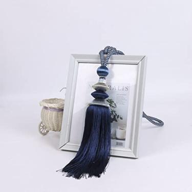 Imagem de Cortina tiebacks Disco voador duplo bola pendurada Poliéster europeu multicolor opcional alça de cortina pendurada espiga, T7,1 Pçs