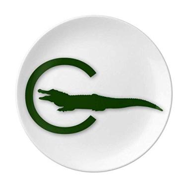 Imagem de Prato decorativo para o corpo de ataque de peixe em porcelana para mesa, prato de jantar