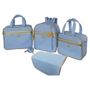 Imagem de Kit Bolsa Bebê Saída Maternidade Com Mochila e Trocador + Chaveiro