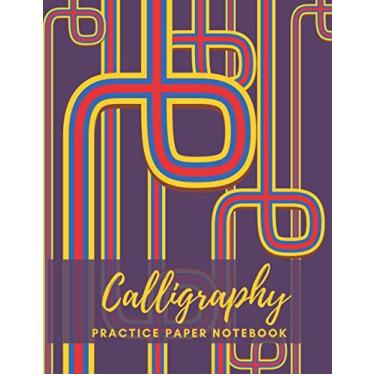 Imagem de Caderno de papel de prática de caligrafia: livro de prática de caligrafia com letras em branco para iniciantes - grande 21 x 28 - 100 páginas (volume 73)