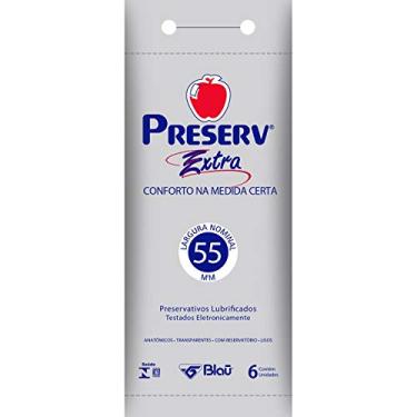 Imagem de Preservativo Extra Lubrificado com Óleo de Silcone com 6 Unidades, Preserv