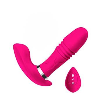 Imagem de Vibradores Telescópicos Borboleta Aquecimento Ponto G Estimulador Clitóris Com Controle Remoto Sem Fio Brinquedos Sexuais Zatla Shop (Rosa)