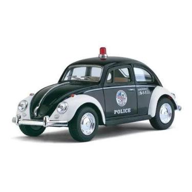 Imagem de Carrinho Coleção Volkswagen Fusca Policia 1967 - 1/32 Metal - Kinsmart