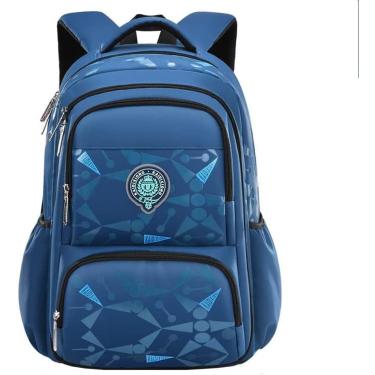 Imagem de Mochila Infantil Para Meninos De Grande Capacidade Com Abertura Lateral Mochila Leve Adequada Para Crianças De 6 A 12 Anos,Azul,A,YUYANAIAI