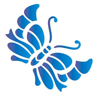 Imagem de Stencil de Acetato para Pintura OPA Simples 10 x 10 cm - 776 Borboleta Colorida