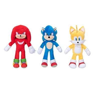 Imagem de Sonic The Hedgehog 2 9-Inch Plush Collectible Toy 3-Pack