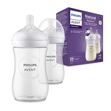 Imagem de Philips Avent Kit de Mamadeira Pétala 3.0 duplo 9oz/260ml com tetinas de fluxo médio (Flow 3), SCY903/02
