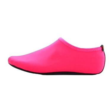 Imagem de Legou Sapatos aquáticos masculinos e femininos meias de praia meias de natação meias antiderrapantes meias de mergulho, rosa, Medium