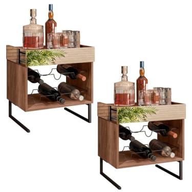 Imagem de Kit 02 Adegas Decorativas Espelhada Industrial D01 Design Demolição - Lyam Decor