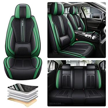 Imagem de Vonxuli Capas de assento de carro compatíveis com Toyota Protetor de assento de carro de luxo compatível com airbag almofada de carro