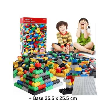 Imagem de Jogo de construção de blocos de construção 1000 peças + base