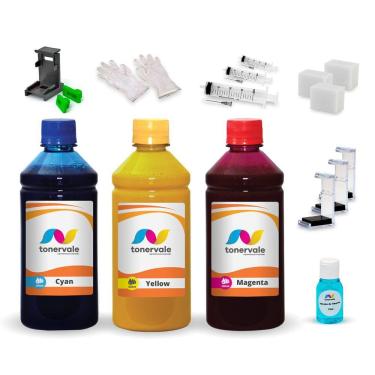 Imagem de Kit 3 Tinta Para Canon MG2510 PG-145 e CL-146 500ml