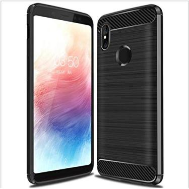 Imagem de Capa Xiaomi Mi A2, capa de fibra de carbono anti-rasgu?o e resistente impressões digitais totalmente protetora capa de couro Cover Case adequada para o Xiaomi Mi A2