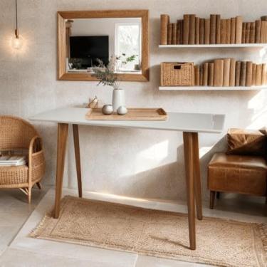 Imagem de Aparador com Vidro 120x40cm Slim Casa Uai