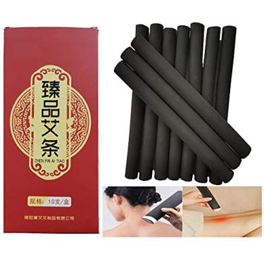 Imagem de Bastões de moxa sem fumaça artemísia moxabustão absinto (10 por caixa)