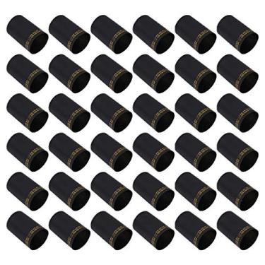 Imagem de Cabilock 100 cápsulas de encolhimento para garrafas de vinho, cápsulas termorretráteis de PVC, cápsulas de envoltório de vinho para adegas de vinho, uso doméstico, 33 mm, preto