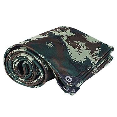 Imagem de Lona de lona de camuflagem espessa, lona de para-sol de 420 g/㎡, tecido de toldo ao ar livre, pano à prova de chuva, para barraca, jardim, cobertura, varanda, barco.