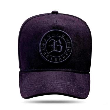 Imagem de Boné BLCK Brasil Aba Curva Snapback Logo Preto Follow Suede