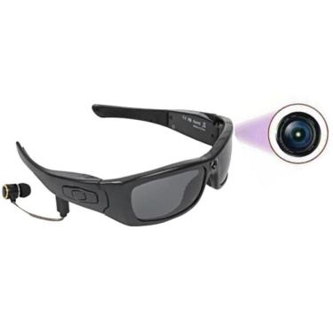 Imagem de Camera Grava Video Oculos Para Monitorar E Ouvir Musica