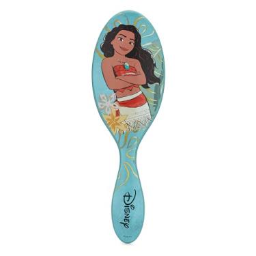 Imagem de Wet Brush Desembaraçador de cabelo original da Disney, Moana (princesa elegante), cerdas ultra macias IntelliFlex, escova desembaraçadora desliza através de emaranhados (cabelos secos molhados e