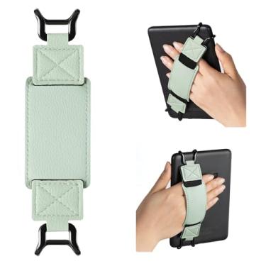 Imagem de CoBak Alça de mão segura para Kindle e tablets – Suporte versátil e leve para tablet Kindle de 15 a 19 cm Kindle/Kobo/Voyaga/Lenovo/Sony E-Book – Alta elasticidade, Sagegreen-1