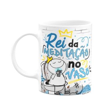 Imagem de JPS INFO, Caneca Funny Dia dos Pais - Rei da medita??o no vazo