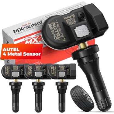 Imagem de Autel TPMS Sensors MX-Sensor 2 em 1 (315 MHz + 433 MHz), o mesmo que os sensores OE para todos os carros, sensores programáveis TPMS 100% clonáveis para sistema de monitoramento de pressão de pneu