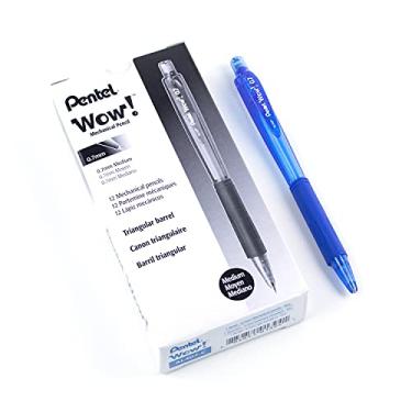 Imagem de Pentel Lapiseira Wow de 0,7 mm com cilindro azul, caixa com 12 (AL407C)