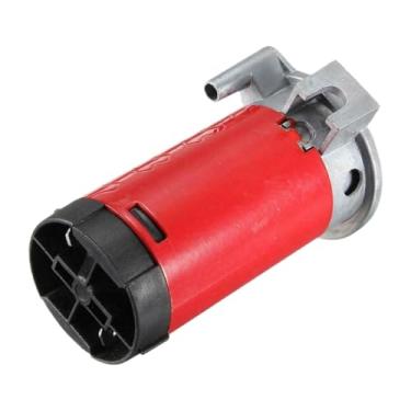 Imagem de IEUDNS Bomba de ar de buzina elétrica para carro, equipamento elétrico, 12v, compressor de ar de buzina de substituição resistente para trens, iates e, Vermelho