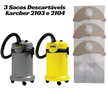 Imagem de Sacos Descartável Aspirador Karcher A2103 E A2104 C/ 3 UN - ORIPLAST