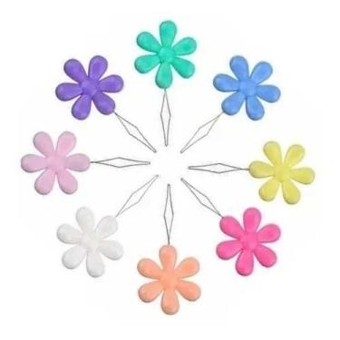 Imagem de 10 Passador Colocador Linha Em Agulha Costura Flor Coloridos - Univers