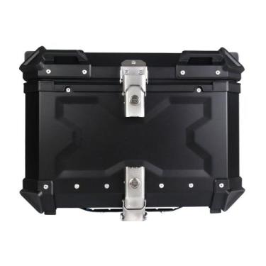 Imagem de Bau para Moto Traseiro 45 Litros Universal Anti Roubo Tronos Preto, PR