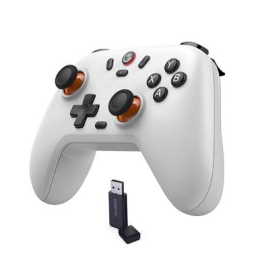 Imagem de GameSir Nova Lite Wireless Controller – 2.4G & Bluetooth Gamepad for Windows PC, iPhone, Android, Switch & Steam Deck – Hall Effect Triggers, Turbo Function, Rumble Vibration (Stellar White)