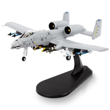Imagem de HANGHANG 1/100 A-10 Thunderbolt II Warthog Attack Plane（Painted Version） Metal Fighter Military Model Diecast Plane Model for Collection and Displays