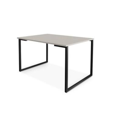 Imagem de Mesa de Jantar Steel Estilo Industrial Pés de Aço 120x80cm - Loja Doce