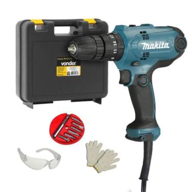 Imagem de Furadeira Parafusadeira Impacto 3/8 320W + Acessórios 220V - Makita