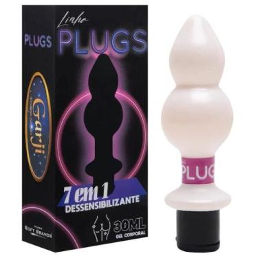 Imagem de Plug Anal Com Gel Dessensibilizante 7 Em 1 30Ml Garji