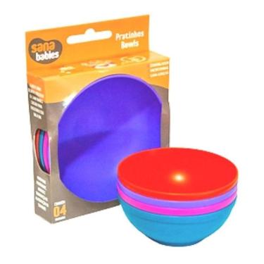 Imagem de Kit Prato Bowl Com 4Uni. - 500Ml - 9329, Sana Babies