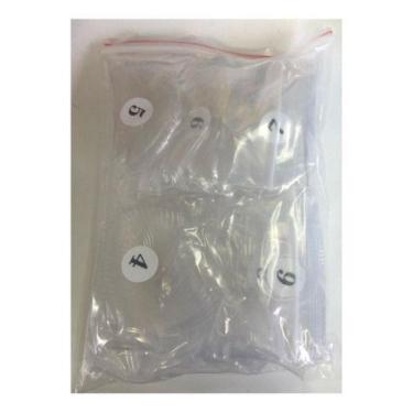 Imagem de Refil 500 Unidades Tips Sorriso Para Alongamento De Unha - oem, transp